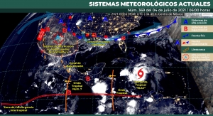 Fuertes lluvias con tormenta el&eacute;ctrica se prev&eacute;n hoy en Sinaloa