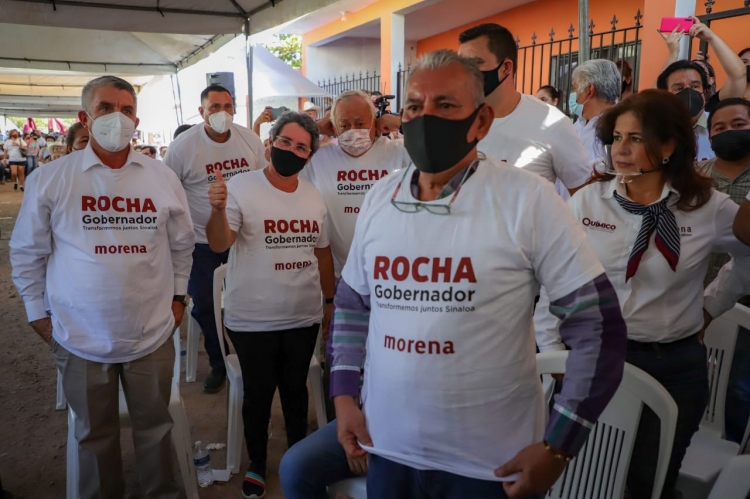 Militantes priistas se unes a la campaña de Rocha Moya