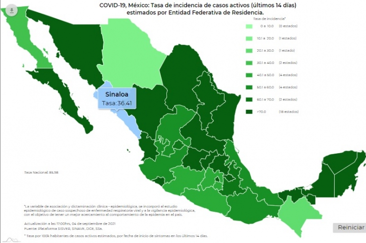 Ocupa M&eacute;xico el cuarto lugar mundial en muertes por covid, inform&oacute; la Universidad Johns Hopkins