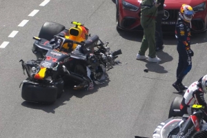 “Checo” Pérez sufre impresionante accidente en el Gran Premio de Mónaco de F1
