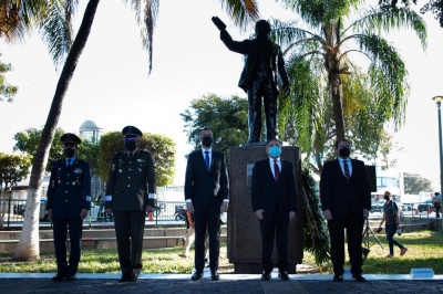 Conmemoran el 216 aniversario del natalicio de Benito Juárez