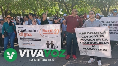 Exigen maestros al Congreso reformas que garanticen un retiro digno