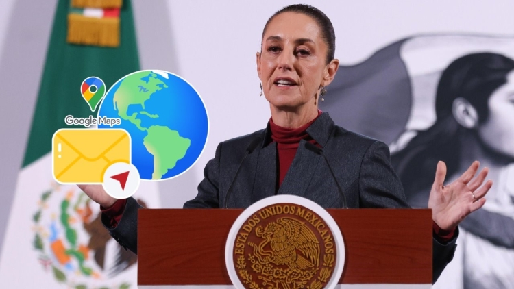 Sheinbaum enviar&aacute; carta a Google por s&iacute; cambiar el nombre del Golfo de M&eacute;xico en la app 'Google Maps'