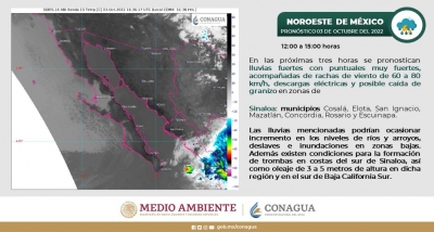 Cruciales las próximas tres horas en paso de huracán “Orlene”