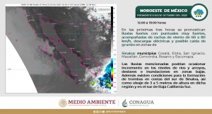 Cruciales las próximas tres horas en paso de huracán “Orlene”