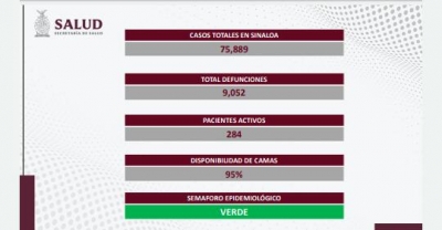 Sinaloa report&oacute; 49 contagios de coronavirus