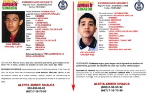 Desaparecen dos adolescentes de Culiacán y Mazatlán