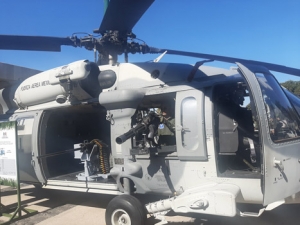 Exhiben helic&oacute;ptero Black Hawk utilizado en captura de Ovidio Guzm&aacute;n