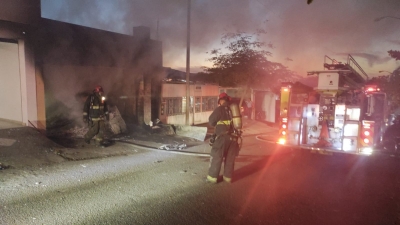 Sin personas heridas ni lesionadas por incendio ocurrido en el fraccionamiento San Isidro al sur de Culiac&aacute;n