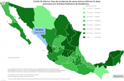 M&eacute;xico report&oacute; 13,217 nuevos contagios de Covid-19