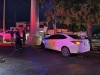 Un conductor result&oacute; herido tras impactarse con una base de concreto de una torre de la CFE en el bulevar Francisco I. Madero