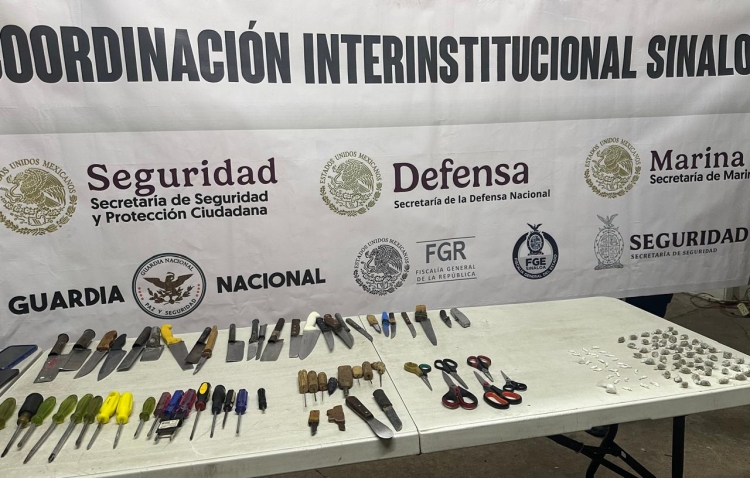Cuchillos, m&oacute;dems, amplificador para celulares y celulares lo hallado en el m&oacute;dulo 18 del penal de Aguaruto: SSP