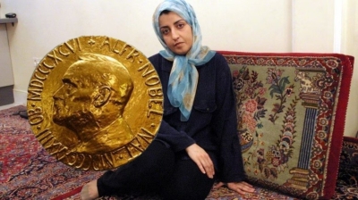 Pide ONU a Ir&aacute;n liberar a ganadora del Nobel de la Paz, actualmente presa por 8 a&ntilde;os y condenada a 70 latigazos