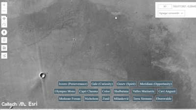 La NASA crea un 'Google Maps' interactivo que te permite recorrer el planeta Marte