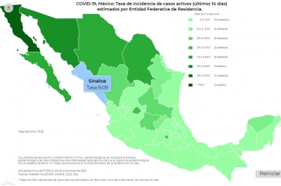 M&eacute;xico acumul&oacute; 970 contagios de coronavirus este domingo