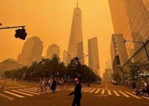Aire sucio por incendios en Canad&aacute; sofoca a Nueva York y Washington