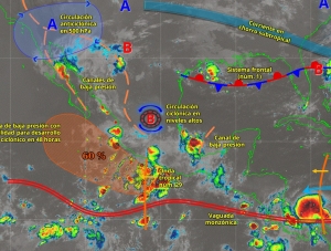 Tome precauciones se prev&eacute;n lluvias intensas en Sinaloa, Chihuahua y Nayarit, hoy