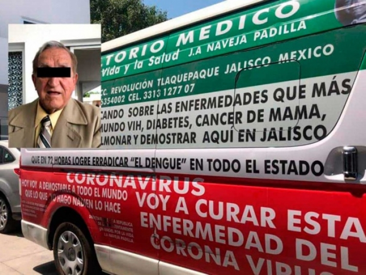 Detienen a médico ‘patito’ que decía curar el coronavirus y otras enfermedades