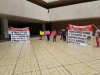 Enfermeras del HPS le arman plant&oacute;n a Quirino; que les cumpla con la basificaci&oacute;n laboral, exigen