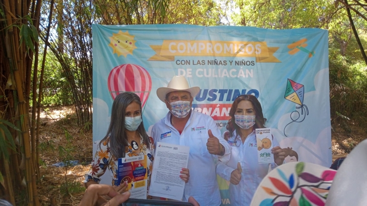 Firma el candidato Faustino Hernández 10 compromisos por la Niñez