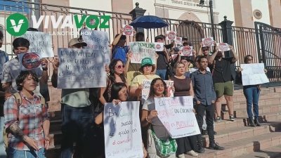 Se manifiestan en Culiac&aacute;n contra el aumento al pasaje del transporte p&uacute;blico