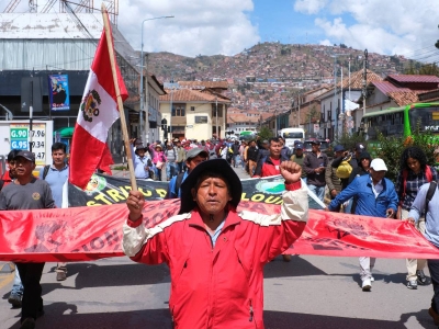 Cierran el ingreso tur&iacute;stico a Machu Picchu por protestas contra el gobierno de Per&uacute;