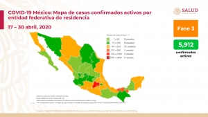 México tiene 19,224 casos confirmados de COVID-19; hay 1,859 defunciones