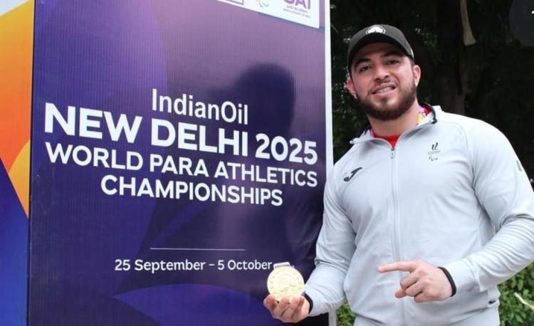 Sinaloense Luis Carlos L&oacute;pez rompe r&eacute;cord y gana oro en Mundial de Para Atletismo Nueva Delhi 2025