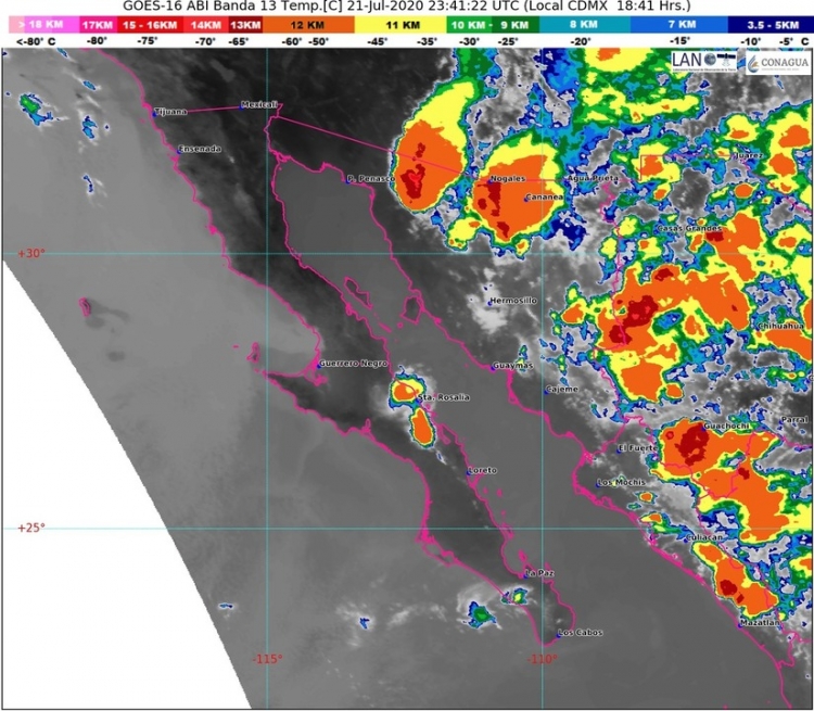 Se pronostican lluvias para Sinaloa en las próximas horas 