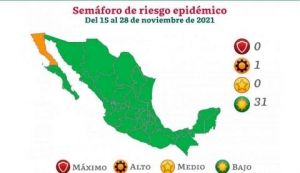 Baja California pasará al semáforo naranja epidemiológico, señalan autoridades federales