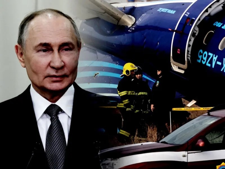 Putin admite que sistema de defensa antia&eacute;reo ruso estaba activo cuando el avi&oacute;n se estrell&oacute; en el Mar Caspio, en Kazajist&aacute;n; se disculpa por eso