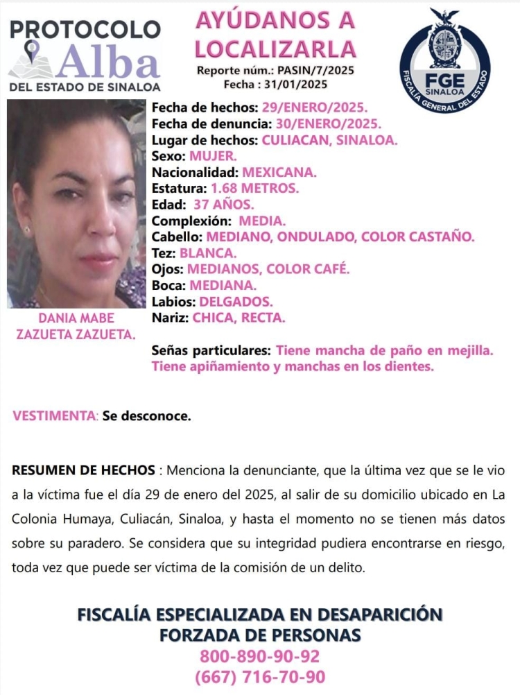 Desaparecen Rubí Amairany Correa y Dania Mabe Zazueta