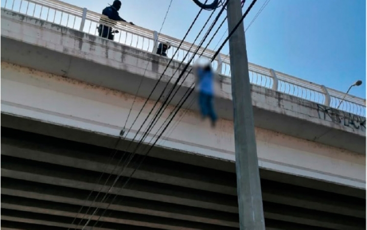 Policías evitan el suicidio de un hombre, en Culiacán