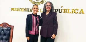 Revisan estrategia de Seguridad Sheinbaum y la mandataria sinaloense Graciela Dom&iacute;nguez, en su primer encuentro oficial en CDMX