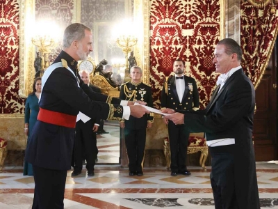 Quirino Ordaz Coppel presenta Cartas Credenciales al rey Felipe VI