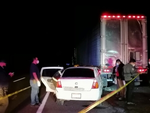 Un muerto y un herido en choque carretero en el entronque a Costa Rica