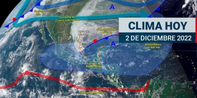 Se pronostican lluvias puntuales muy fuertes en el Sureste del Pa&iacute;s, adem&aacute;s de vientos fuertes en el Istmo y Golfo de Tehuantepec