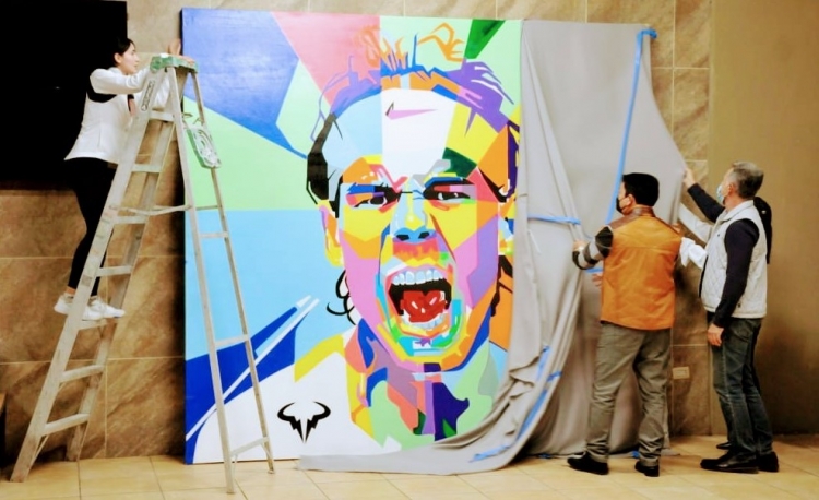 Develan obra de la pintora Estefanía Castro, en el club campestre Chapultepec en Culiacán