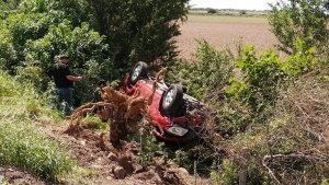 Volcadura sobre la autopista Benito Ju&aacute;rez deja un muerto y cuatro heridos, en Culiac&aacute;n