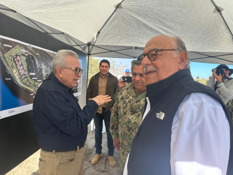 Supervisa Gobernador Rocha Moya terrenos donde podría ser ubicado el Sector Naval en Altata
