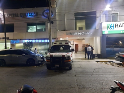 Dos hombres balaceados procedentes de Chihuahua ingresan a cl&iacute;nica particular en Culiac&aacute;n