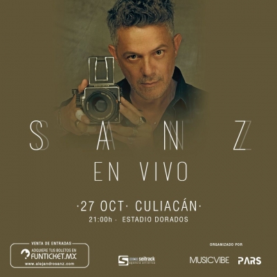 Alejandro Sanz regresa a Culiac&aacute;n el 27 de octubre