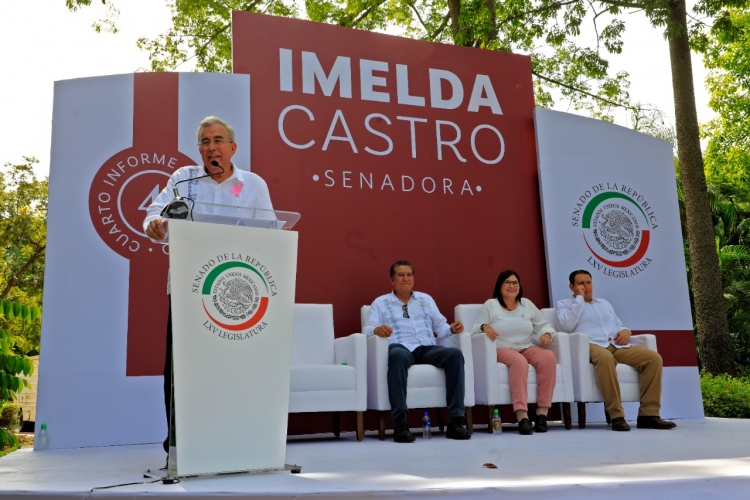 Pasarela política en Informe de la senadora Imelda Castro