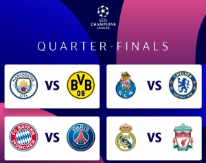 As&iacute; se jugar&aacute;n los Cuartos de la Champions League