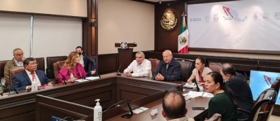 El presidente Andr&eacute;s Manuel L&oacute;pez Obrador en Mazatl&aacute;n