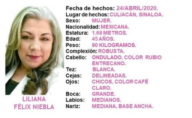 Liliana Félix Niebla, de 45 años