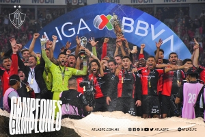 Atlas campe&oacute;n del futbol mexicano tras romper sequ&iacute;a de 70 a&ntilde;os