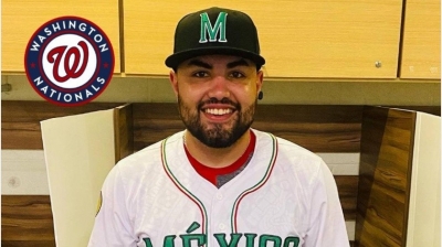 El pitcher mexicano Alemao Hern&aacute;ndez firma contrato con los Nacionales de Washington