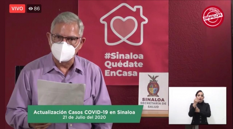 Sinaloa suma 11,712 casos nuevos de COVID-19; hay 1,898 defunciones
