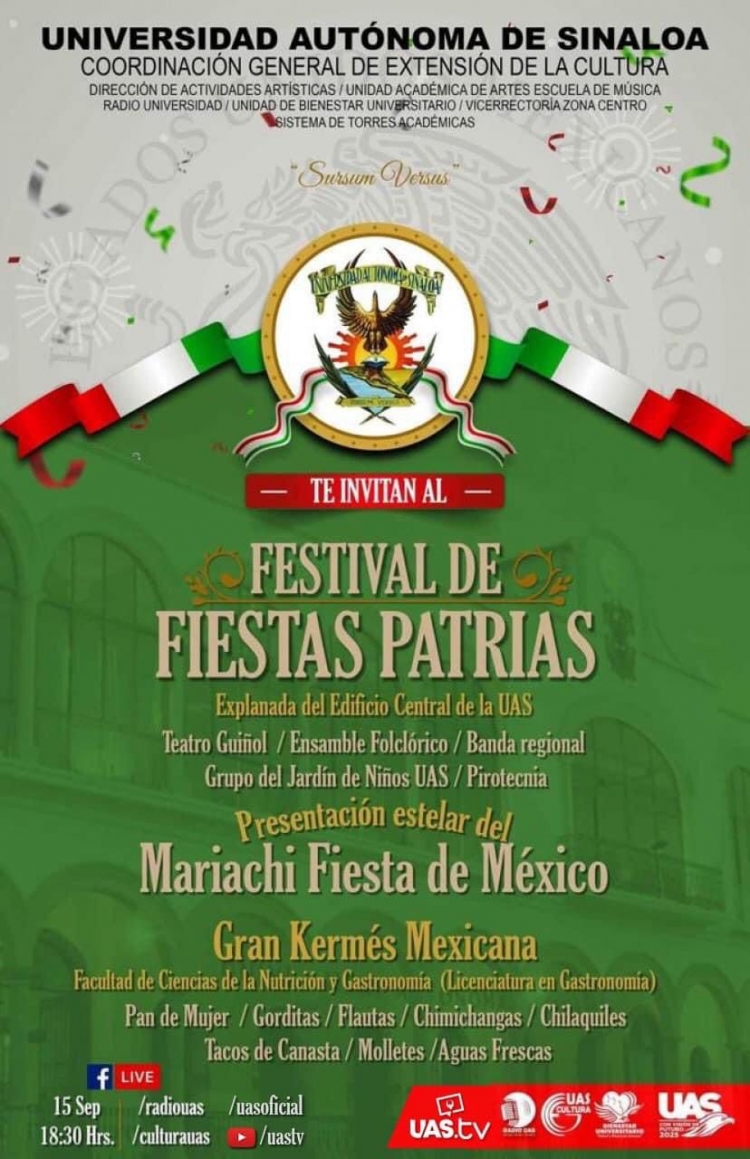 Rector invita a disfrutar en familia del Festival de Fiestas Patrias